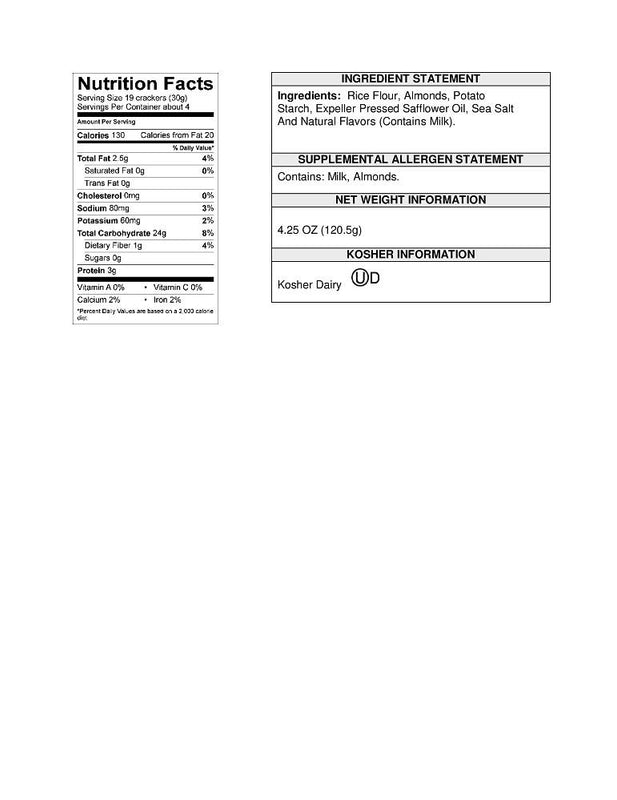 View Nutritional Information & Ingredients